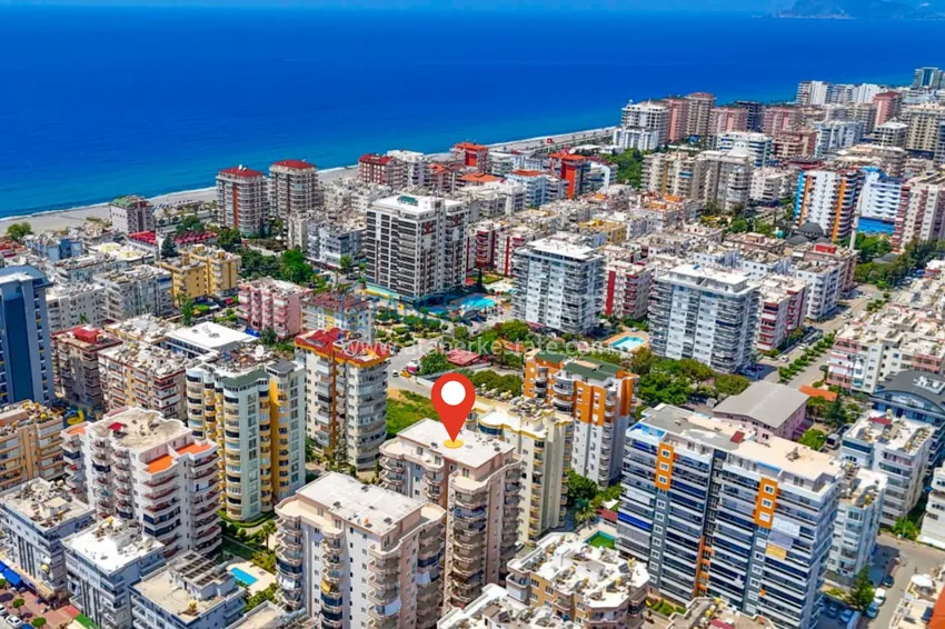 Махмутлар — Угловая квартира 2+1 без мебели в 350 метрах от моря 1 
