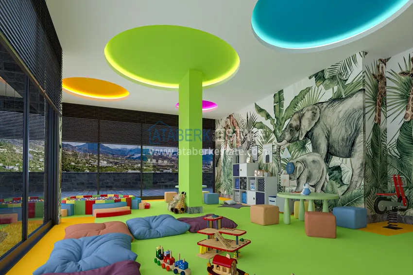 Квартира 1+1 от инвестора в строящемся комплексе – Алания, район Кестель 22 