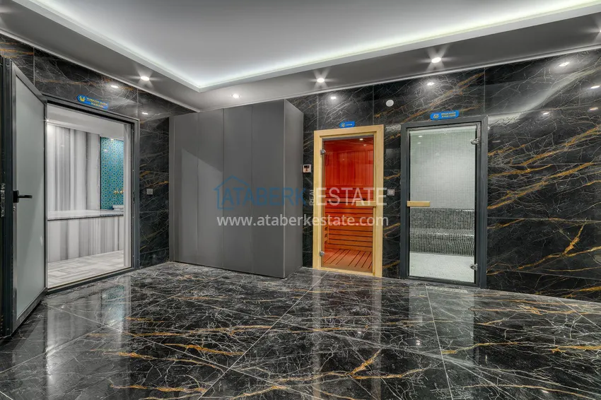 Двухкомнатная квартира с чистовой отделкой в комфортабельном комплексе – Алания, район Авсаллар 21