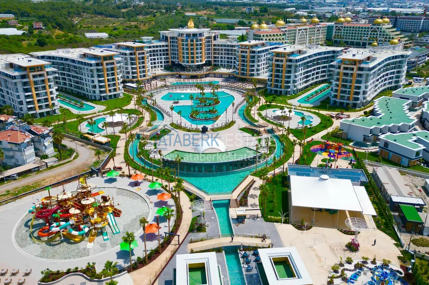 Квартира у моря в пятизвёздочном комплекс-отеле - Алания, район Тюрклер 2 