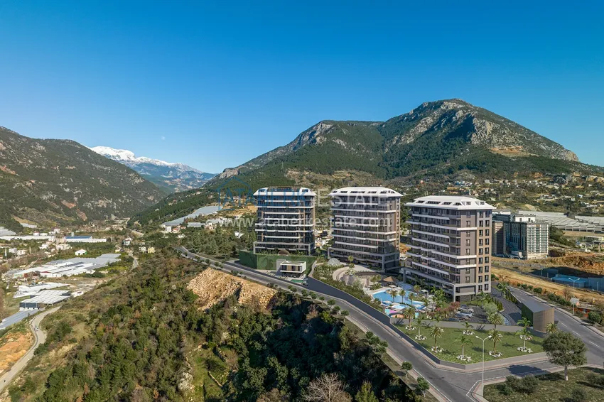 Квартира 1+1 от инвестора в строящемся комплексе – Алания, район Кестель 3 