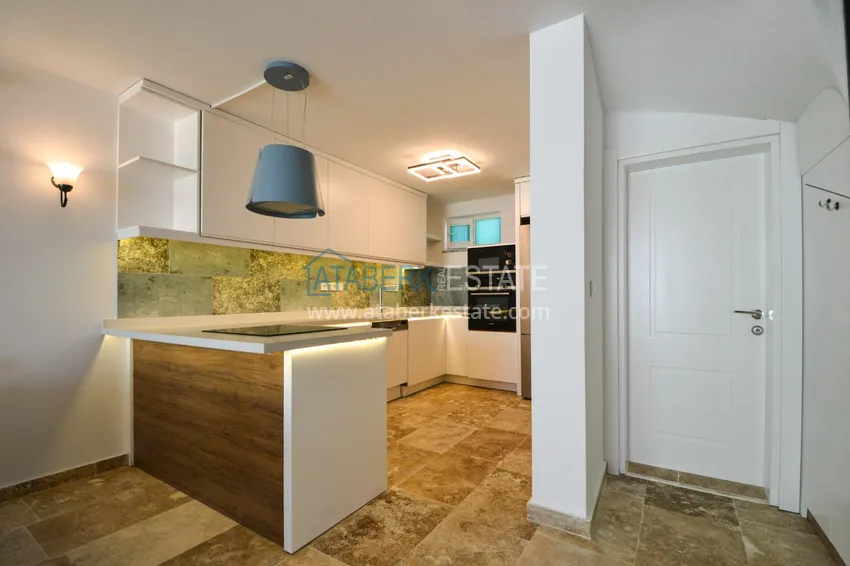 Приобрести Видовой дуплекс в комплексе таунхаусного типа на первой береговой - Алания, район Каргыджак 4