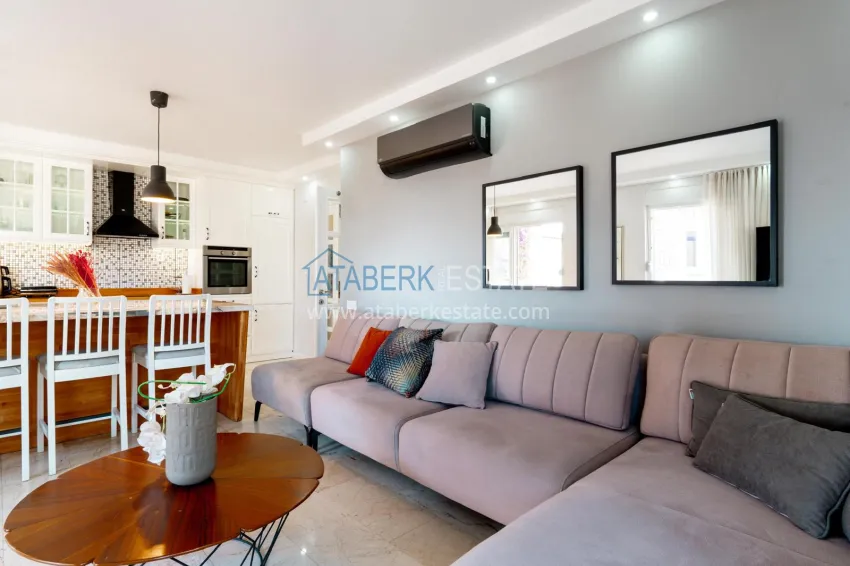 Приобрести Меблированная вилла 3+1 в Алании, с эффектным панорамным видом – горный район Тепе 5 