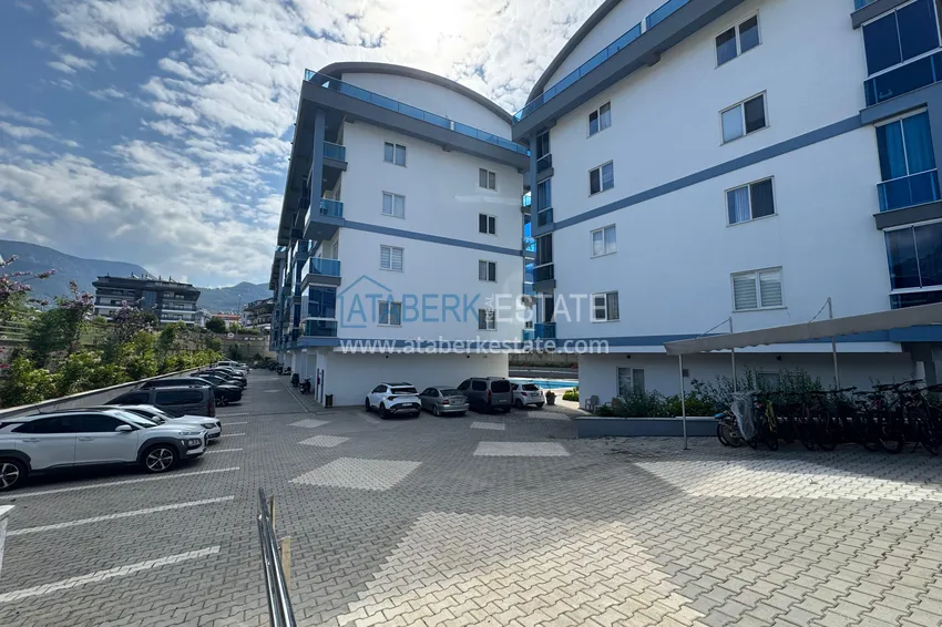 Дуплекс 2+1 с мебелью и видом на горы в молодом современном комплексе, район Оба – Алания 9 