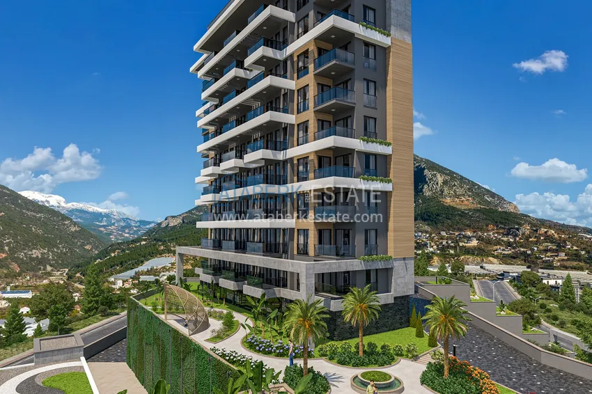 Квартира 1+1 от инвестора в строящемся комплексе – Алания, район Кестель 7 