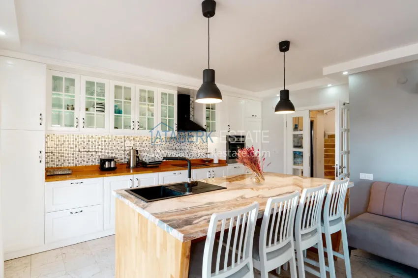 Приобрести Меблированная вилла 3+1 в Алании, с эффектным панорамным видом – горный район Тепе 8 