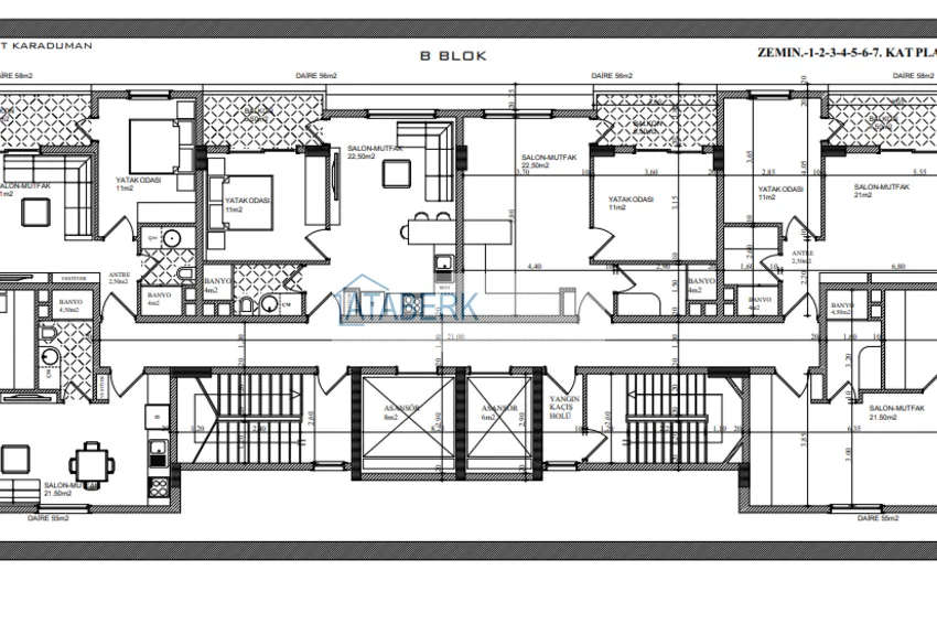 Купить дешево Квартира 1+1 с панорамным видом на море — район Махмутлар, Алания, 200 метров от моря 1 