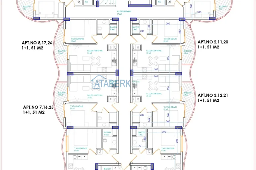 Купить дешево Квартира 1+1 с чистовой отделкой в Алании - район Оба  1 