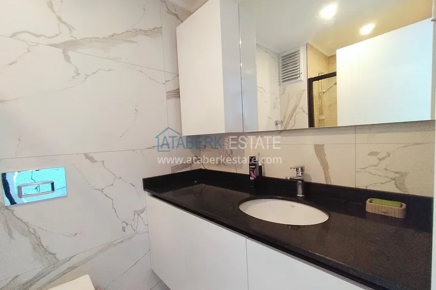 Приобрести Аренда квартиры 1+1 в Алании, Авсаллар - комфорт, вдохновлённый атмосферой курорта A32 11 