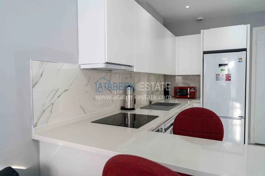 Приобрести Для аренды - двухкомнатная квартира с мебелью, в центре Алании рядом с пляжем №23 10 