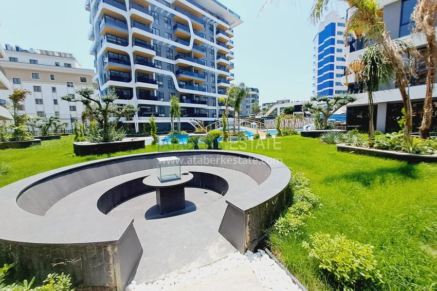 Квартира 1+1 от собственника  с частичным видом на море в элитном комплексе – Тосмур, Алания 15 