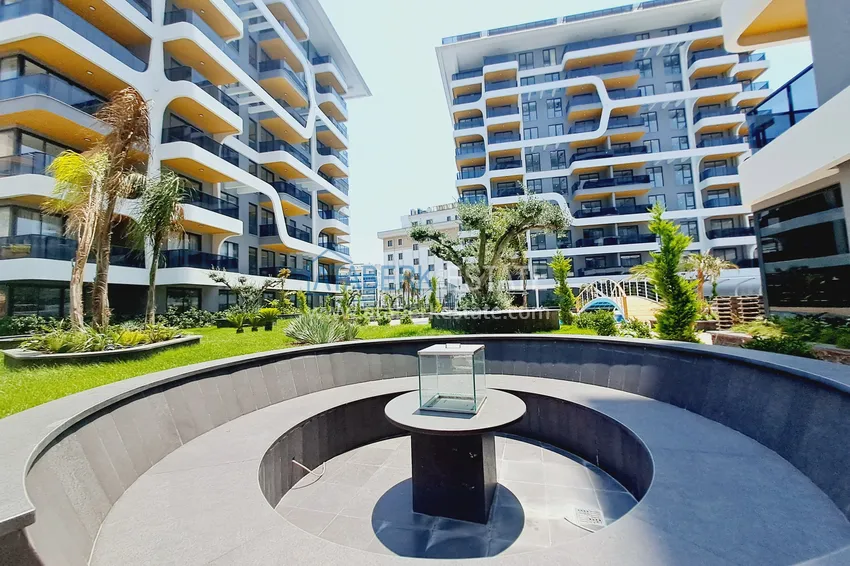 Квартира 1+1 от собственника  с частичным видом на море в элитном комплексе – Тосмур, Алания 16 