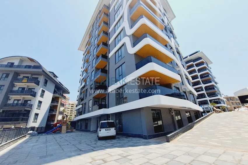 Квартира 1+1 от собственника  с частичным видом на море в элитном комплексе – Тосмур, Алания 17 