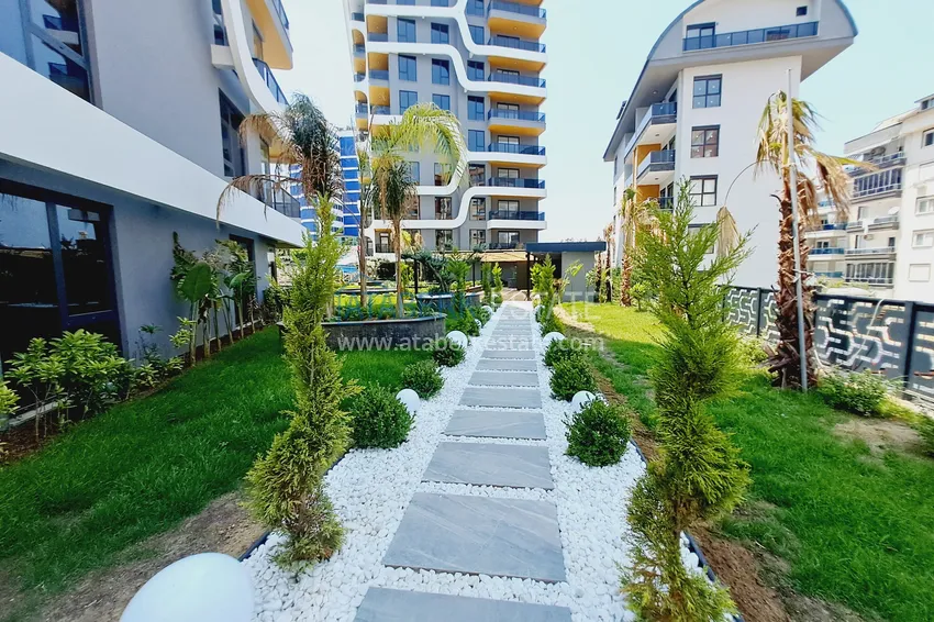 Квартира 1+1 от собственника  с частичным видом на море в элитном комплексе – Тосмур, Алания 22 