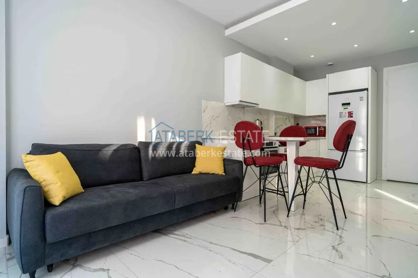 Приобрести Для аренды - двухкомнатная квартира с мебелью, в центре Алании рядом с пляжем №23 5 