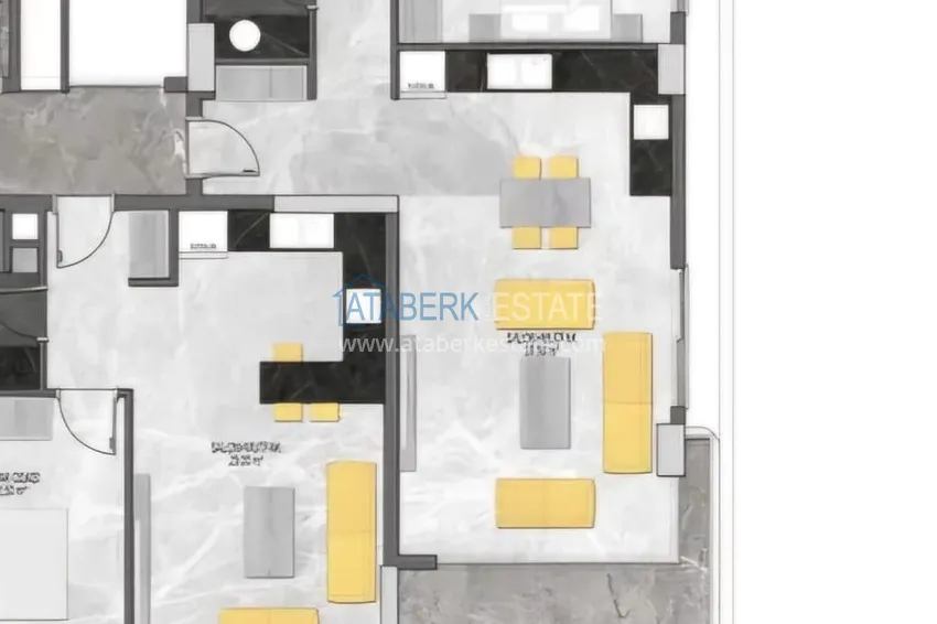 Купить дешево Первичная недвижимость - квартира 2+1 в комплексе премиум-класса, Алания район Тосмур 1 