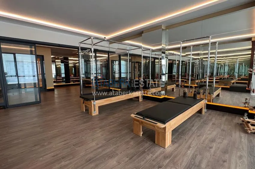 Стильная квартира 2+1 с мебелью в Махмутларе - престижный комплекс с инфраструктурой 15 