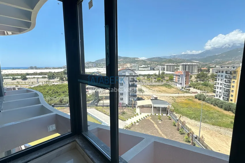 Приобрести Квартира 1+1 с видом на море и чистовой отделкой в новом комплексе - Алания, район Демирташ 14 