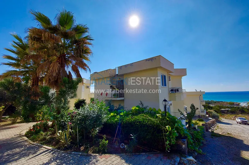 Просторная видовая квартира 1+1 с мебелью, видом на море и террасой — Демирташ, Алания 3 