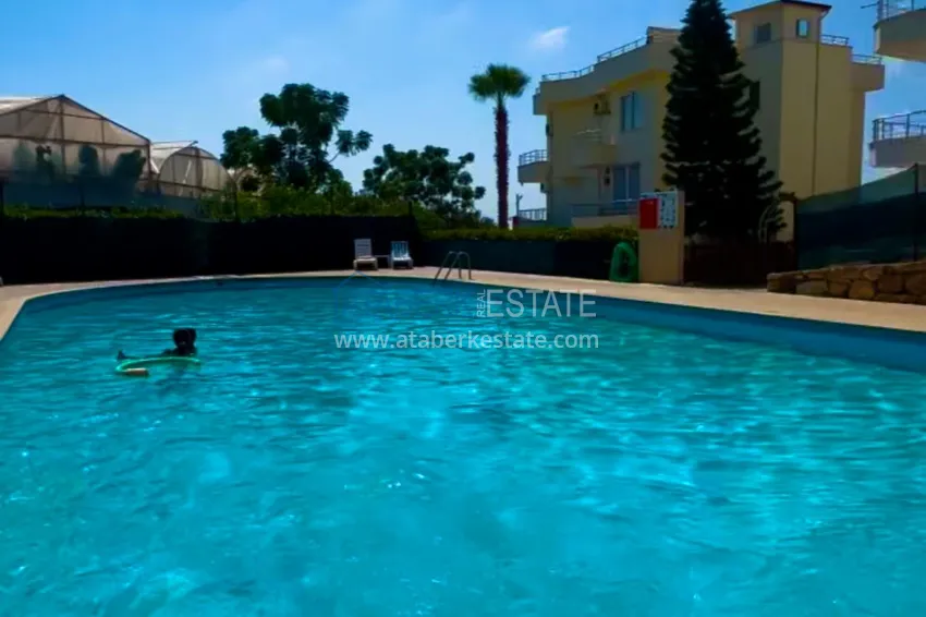 Просторная видовая квартира 1+1 с мебелью, видом на море и террасой — Демирташ, Алания 5 