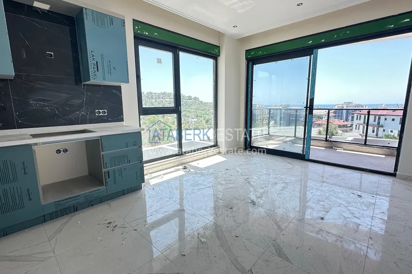 Приобрести Квартира 1+1 с видом на море в новом комплексе - Алания, район Демирташ 5 