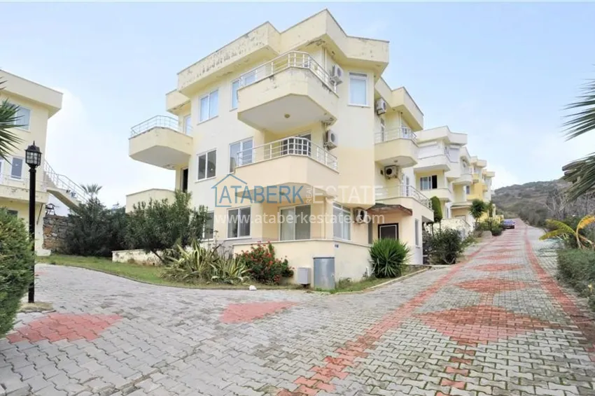 Просторная видовая квартира 1+1 с мебелью, видом на море и террасой — Демирташ, Алания 7 