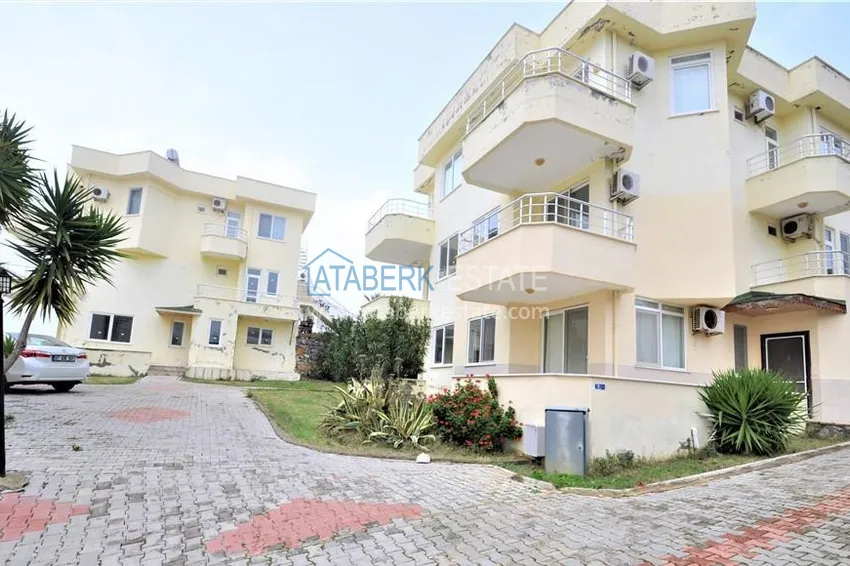 Просторная видовая квартира 1+1 с мебелью, видом на море и террасой — Демирташ, Алания 9 