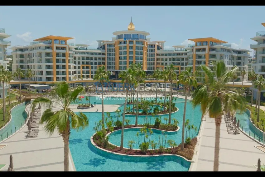 Квартира у моря в пятизвёздочном комплекс-отеле - Алания, район Тюрклер 13 