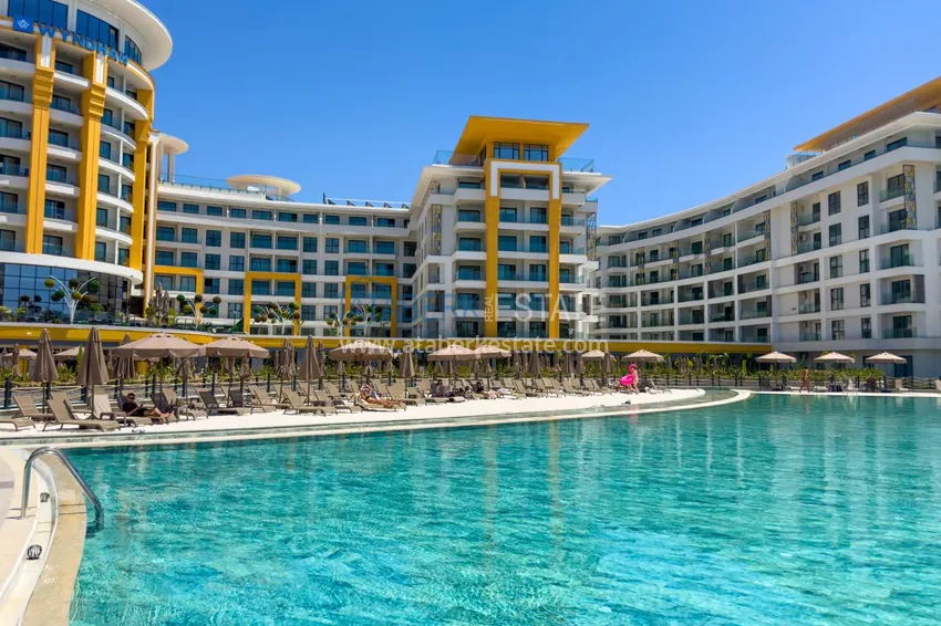 Квартира у моря в пятизвёздочном комплекс-отеле - Алания, район Тюрклер 19 