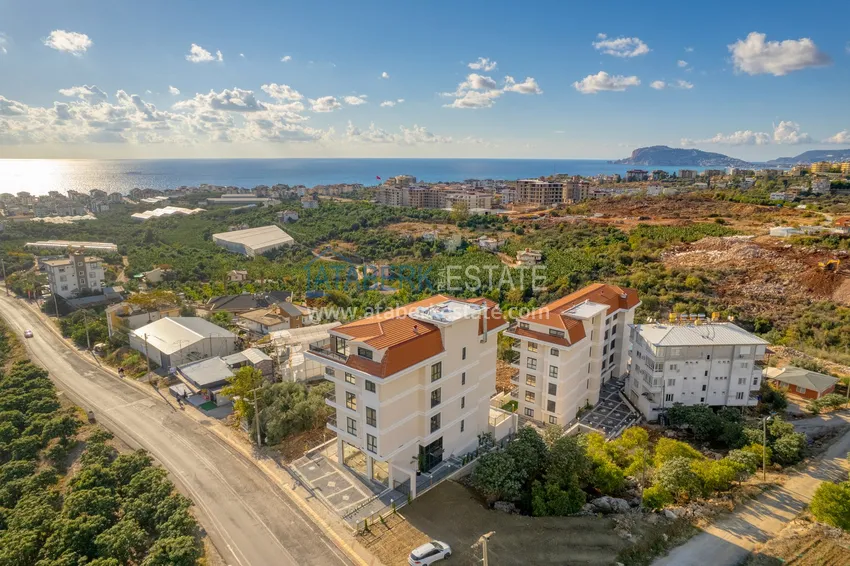 Меблированная квартира 1+1 с видом на море в районе Кестель, Алания 12 