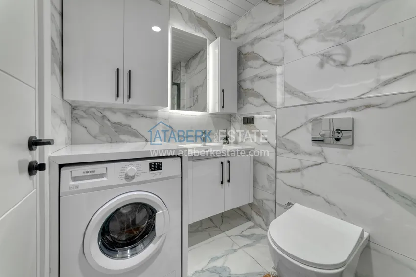 Приобрести Меблированная квартира 1+1 с видом на море в районе Кестель, Алания 14 