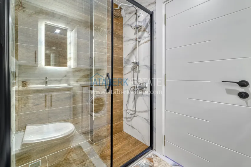 Приобрести Меблированная квартира 1+1 с видом на море в районе Кестель, Алания 15 