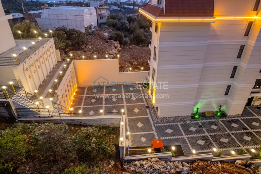 Меблированная квартира 1+1 с видом на море в районе Кестель, Алания 21 