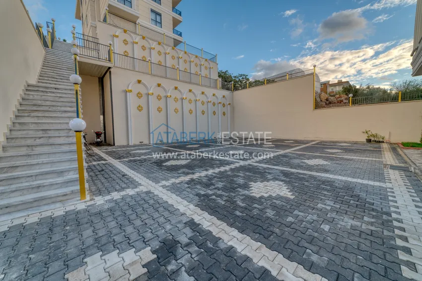 Меблированная квартира 1+1 с видом на море в районе Кестель, Алания 25 