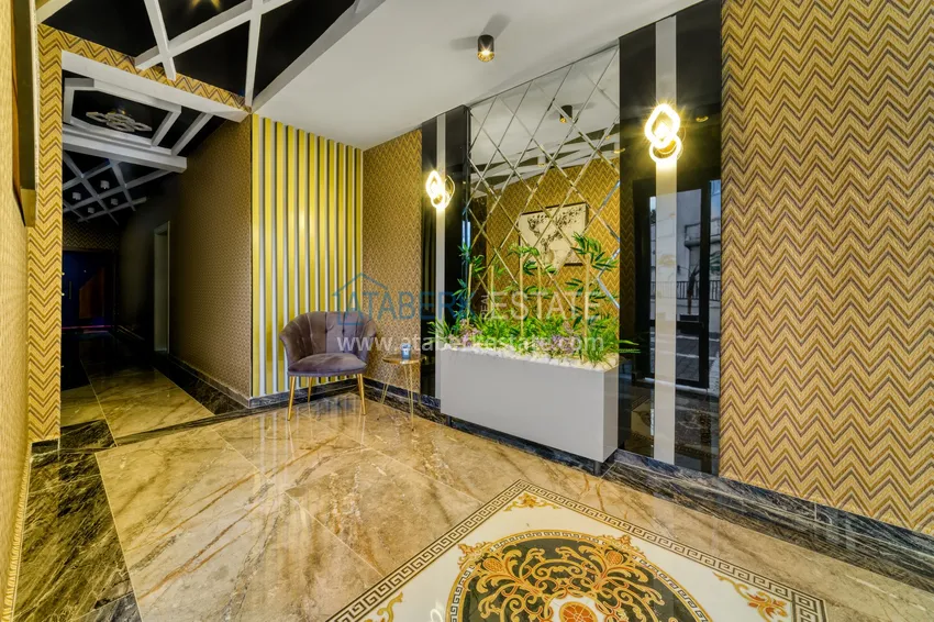 Меблированная квартира 1+1 с видом на море в районе Кестель, Алания 27 