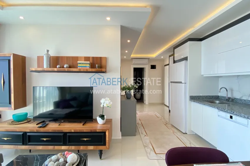 Приобрести Квартира 2+1 под ключ с видом на море в районе Махмутлар, Алания 10 