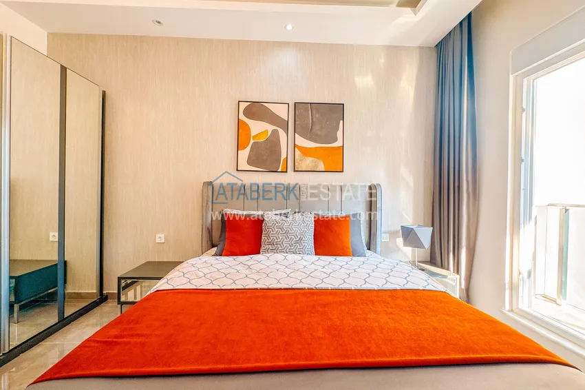 Приобрести Двухкомнатная квартира с дизайнерским интерьером напрямую от собственника — Авсаллар, Алания 13 