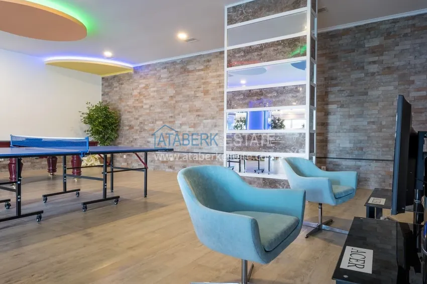 Трехкомнатная квартира с мебелью в благоустроенном комплексе – район Оба, Алания 24 