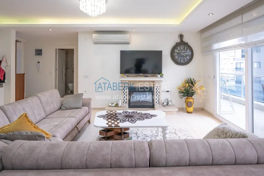 Приобрести Трехкомнатная квартира с мебелью в благоустроенном комплексе – район Оба, Алания 4 