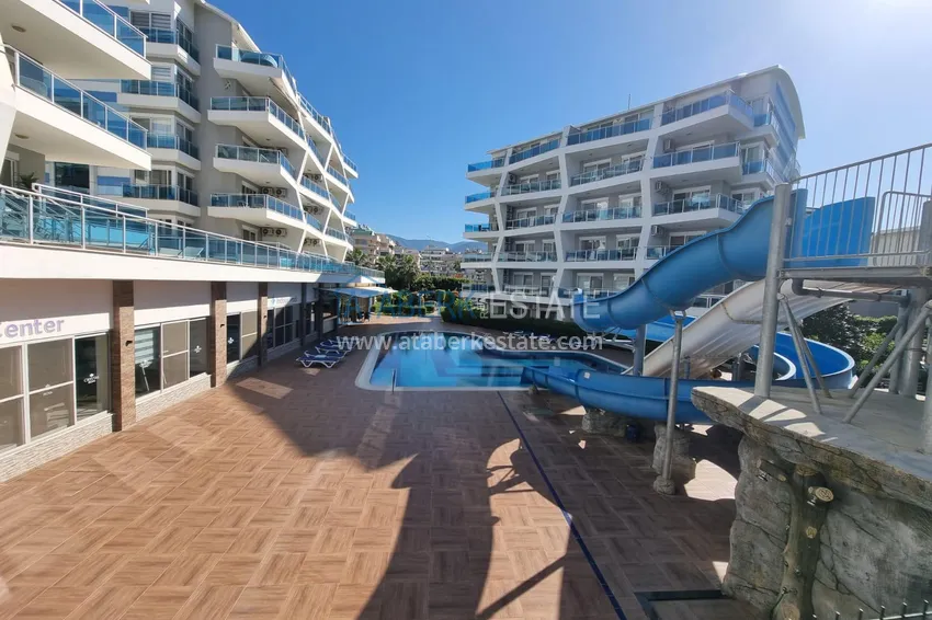 Трехкомнатная квартира с мебелью в благоустроенном комплексе – район Оба, Алания 7 