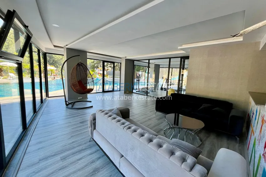 Долгосрочная аренда квартиры 1+1 в современном комплексе - Авсаллар, Алания №38 13 