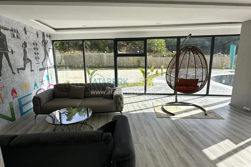 Долгосрочная аренда квартиры 1+1 в современном комплексе - Авсаллар, Алания №38 14 