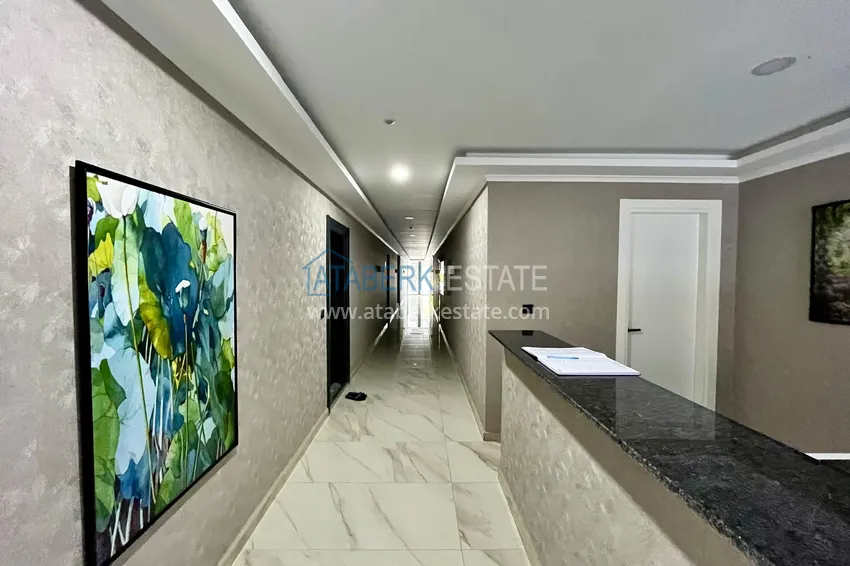 Долгосрочная аренда квартиры 1+1 в современном комплексе - Авсаллар, Алания №38 19 