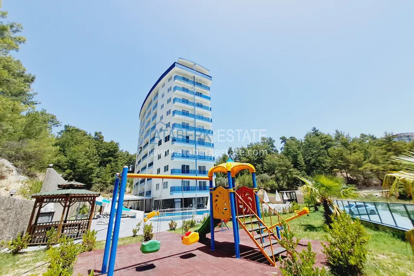 Долгосрочная аренда квартиры 1+1 в современном комплексе - Авсаллар, Алания №38 7 