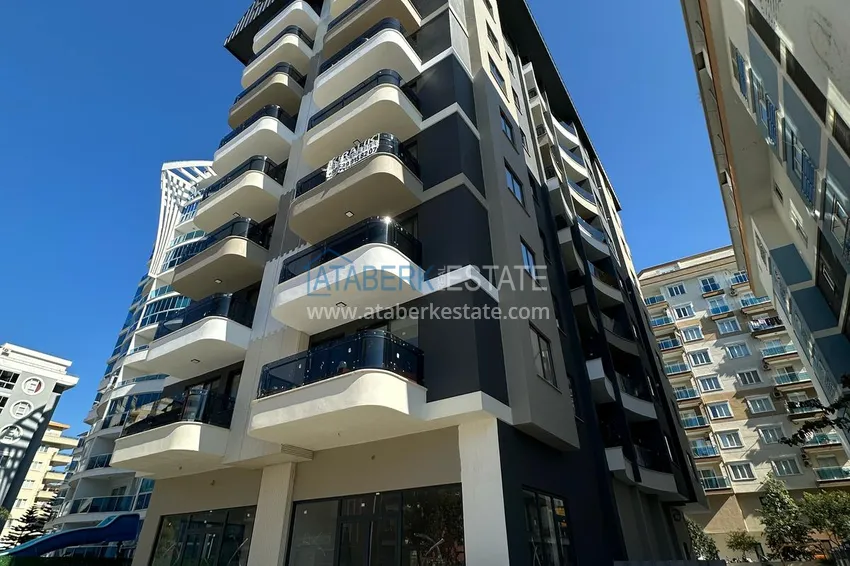 Квартира 1+1 с частичным видом на море — Махмутлар, Алания, 300 м до пляжа 1 