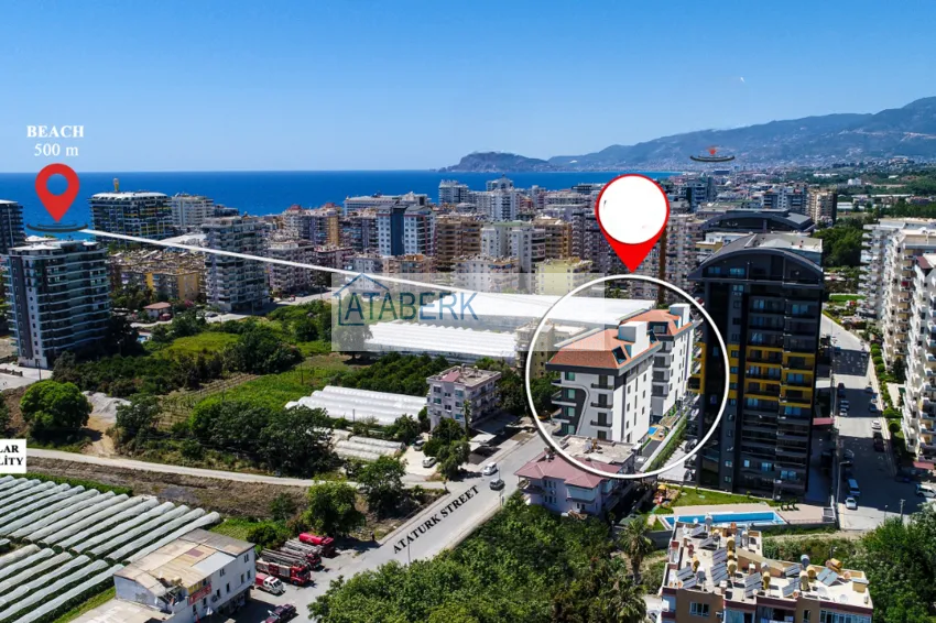 Квартира 1+1 с двумя балконами под ключ в Махмутларе - всего в 500 м от моря 2