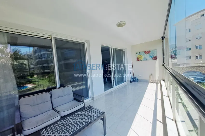 Приобрести Квартира 1+1 с мебелью в районе Оба, Алания - застекленный балкон, 1 этаж 12 