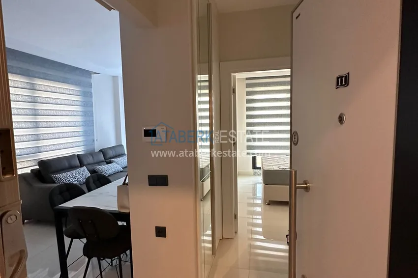 Приобрести Новая меблированная квартира 1+1 с видом на море — Каргыджак, Алания, от собственника 1 