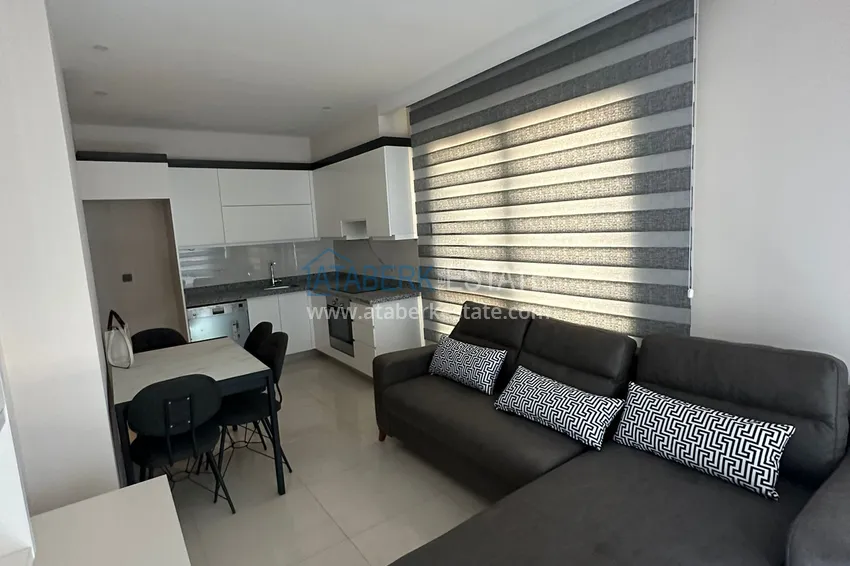 Приобрести Новая меблированная квартира 1+1 с видом на море — Каргыджак, Алания, от собственника 5 