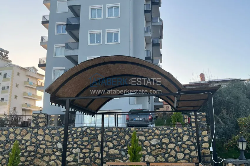 Квартира 1+1 с двумя балконами и чистовой отделкой в Алании, район Авсаллар  5 